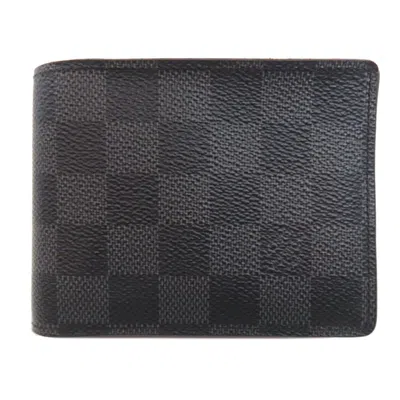 Pre-owned Louis Vuitton Damier Graphite Damier Canvas Wallet (bi-fold) ()