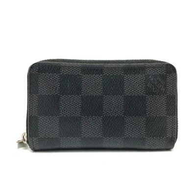 Pre-owned Louis Vuitton Damier Graphite Damier Graphite Coin Purse/coin Case () In Gray