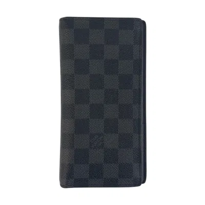 Pre-owned Louis Vuitton Damier Graphite Damier Graphite Damier Graphite Long Bill Wallet (bi-fold) () In Multi