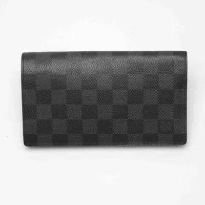 Pre-owned Louis Vuitton Damier Graphite Damier Graphite Damier Graphite Long Wallet (bi-fold) ()
