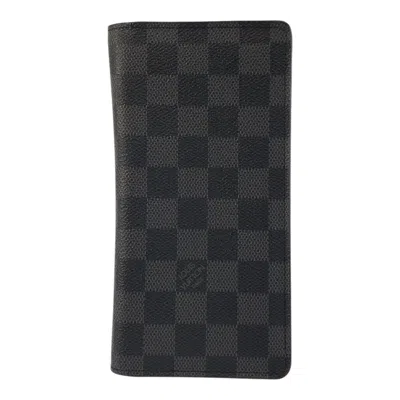 Pre-owned Louis Vuitton Damier Graphite Damier Graphite Long Wallet (bi-fold) ()