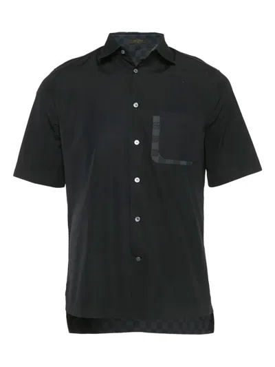 Pre-owned Louis Vuitton Damier Graphite-detail Shirt In Black