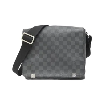 Pre-owned Louis Vuitton Damier Graphite Graphite Coated Canvas Shoulder Bag ()