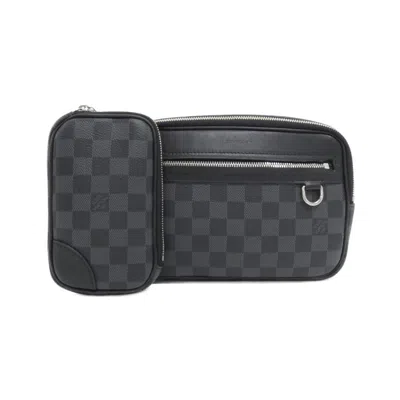 Pre-owned Louis Vuitton Damier Graphite Graphite Coated Canvas Shoulder Bag ()
