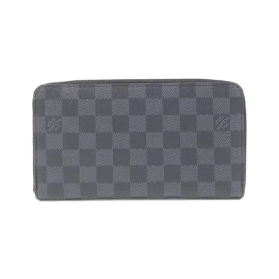 Pre-owned Louis Vuitton Damier Graphite Graphite Coated Canvas Wallet (bi-fold) ()