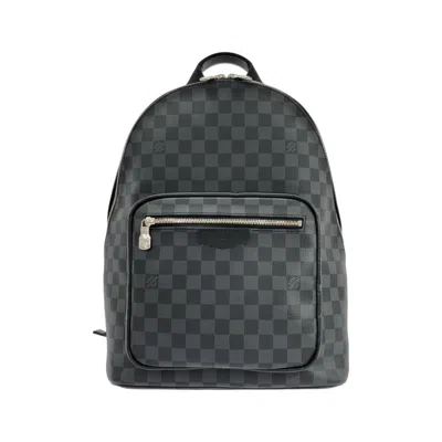 Pre-owned Louis Vuitton Damier Graphite Graphite Damier Graphite Backpack () In Damier Graphite, Graphite