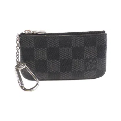 Pre-owned Louis Vuitton Damier Graphite Graphite Damier Graphite Coin Purse/coin Case () In Gray