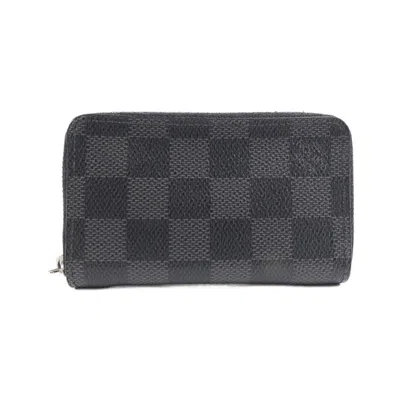 Pre-owned Louis Vuitton Damier Graphite Graphite Damier Graphite Coin Purse/coin Case () In Gray
