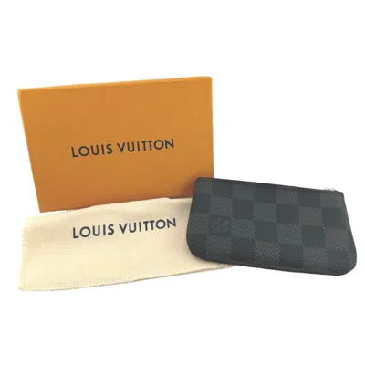 Pre-owned Louis Vuitton Damier Graphite Gray Damier Graphite Coin Purse/coin Case ()