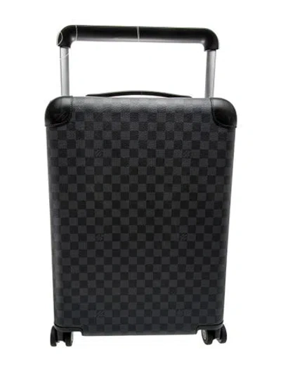 Pre-owned Louis Vuitton Damier Graphite Horizon 50 Rolling Suitcase In Black