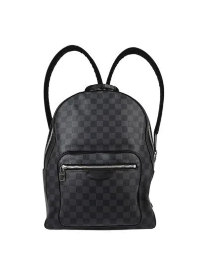 Pre-owned Louis Vuitton Damier Graphite Josh Backpack In Grey