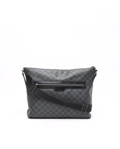 Pre-owned Louis Vuitton Damier Graphite Mick Mm Bag In Gray