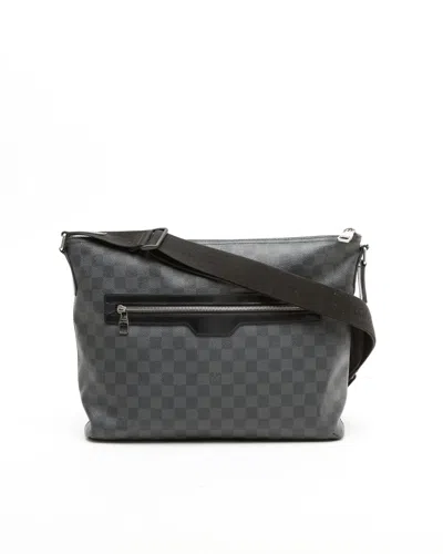 Pre-owned Louis Vuitton Damier Graphite Mick Mm Bag In Black
