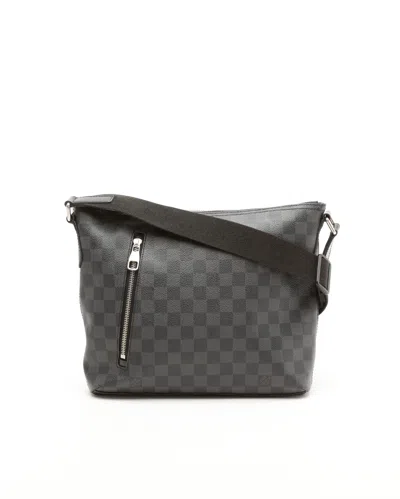 Pre-owned Louis Vuitton Damier Graphite Mick Pm Bag In Gray