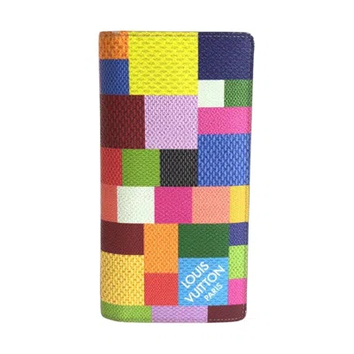 Pre-owned Louis Vuitton Damier Graphite Multi-color Pvc Long Wallet (bi-fold) ()