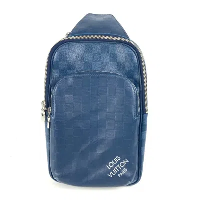 Pre-owned Louis Vuitton Damier Graphite Navy Damier Graphite Damier Infini Shoulder Bag Sling Bag () In Blue