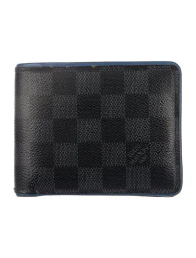Pre-owned Louis Vuitton Damier Graphite Pattern Coated Canvas Multiple Wallet In Black