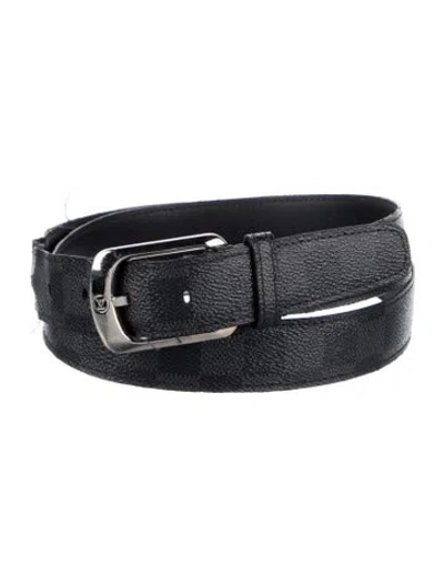 Pre-owned Louis Vuitton Damier Graphite Pattern Coated Canvas Waist Belt In Multi