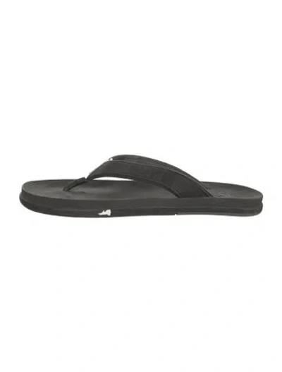 Pre-owned Louis Vuitton Damier Graphite Pattern Rubber Flip Flops In Black