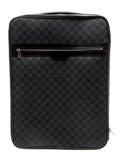 Pre-owned Louis Vuitton Damier Graphite Pegase 55 In Multi