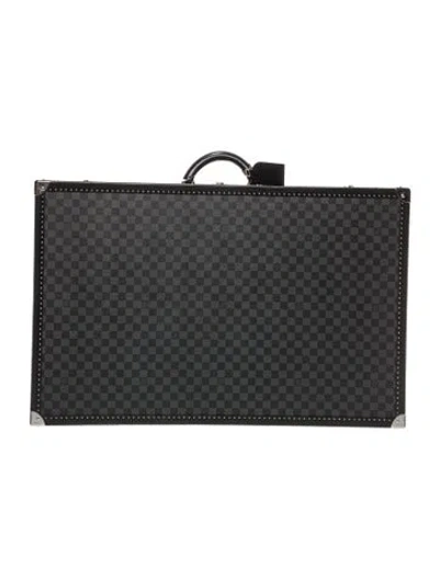 Pre-owned Louis Vuitton Damier Graphite Suitcase In Black