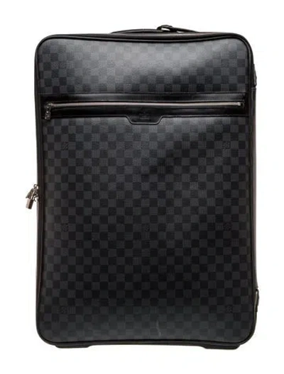 Pre-owned Louis Vuitton Damier Graphite Suitcase In Gray