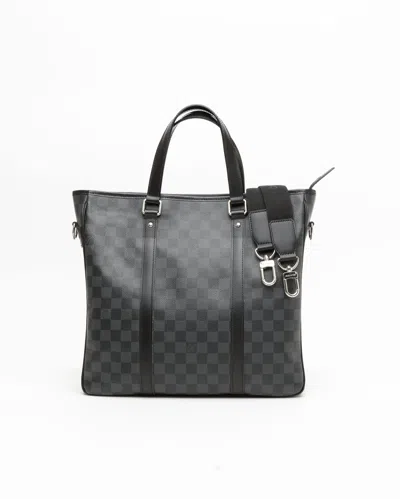 Pre-owned Louis Vuitton Damier Graphite Tadao Pm Bag