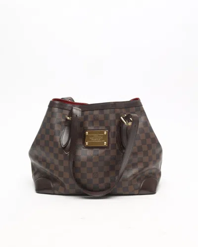 Pre-owned Louis Vuitton Damier Hampstead Mm Tote Bag In Brown