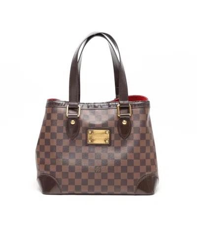 Pre-owned Louis Vuitton Damier Hampstead Pm Tote Bag In Brown