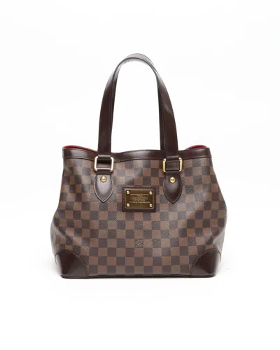 Pre-owned Louis Vuitton Damier Hampstead Pm Tote Bag In Brown