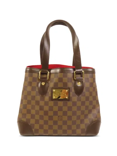 Pre-owned Louis Vuitton Damier Hampstead Pm Tote Bag In Brown