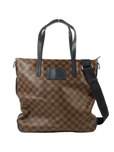 Pre-owned Louis Vuitton Damier Herald Shoulder Bag In Brown