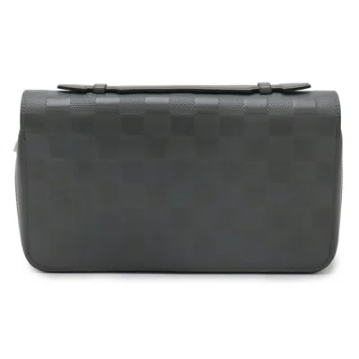Pre-owned Louis Vuitton Damier Infini Gray Damier Infini Long Wallet (bi-fold) ()