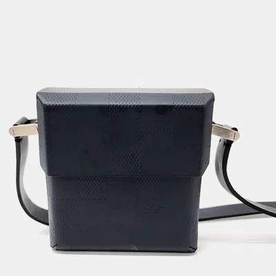 Pre-owned Louis Vuitton Damier Infini Mini Square Crossbodybody Bag In Black