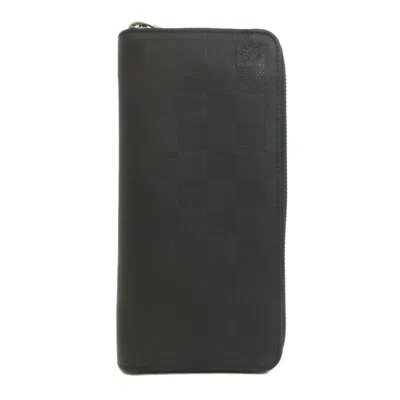 Pre-owned Louis Vuitton Damier Infini Onyx Damier Infini Long Wallet (bi-fold) ()