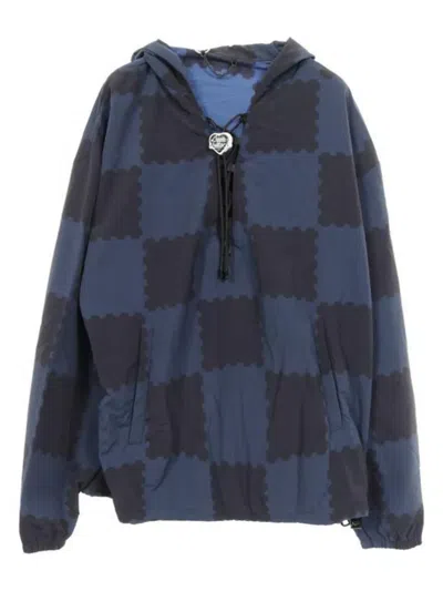 Pre-owned Louis Vuitton Damier Lace Windbreaker In Blue