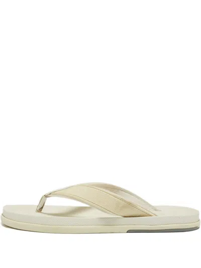 Pre-owned Louis Vuitton Damier Leather Sandals In White