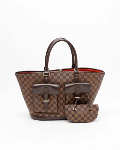 Pre-owned Louis Vuitton Damier Manosque Gm Tote Bag
