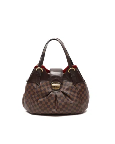 Pre-owned Louis Vuitton Damier Mm Sistina Shoulder Bag In Brown