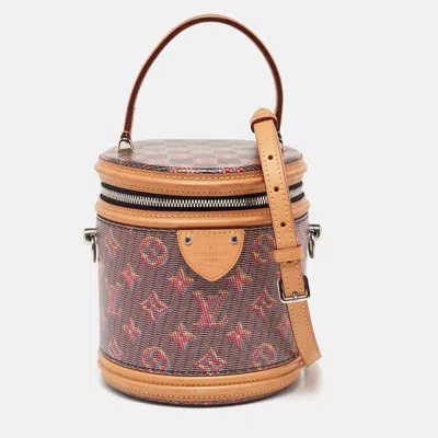 Pre-owned Louis Vuitton Damier Monogram Canvas Pop Cannes Vanity Bag In Brown