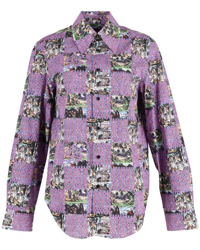 Pre-owned Louis Vuitton Damier Motif Shirt (authentic Pre-loved)