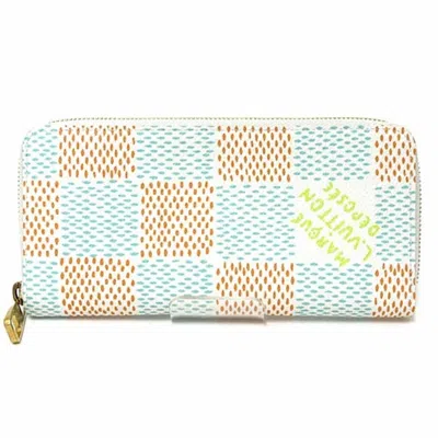 Pre-owned Louis Vuitton Damier Multi-color White Long Wallet (bi-fold) ()