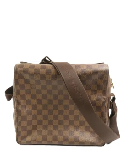 Pre-owned Louis Vuitton Damier Naviglio Messenger Bag In Brown