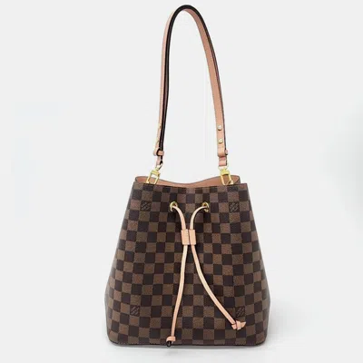 Pre-owned Louis Vuitton Damier Neonoe Handbag In Brown