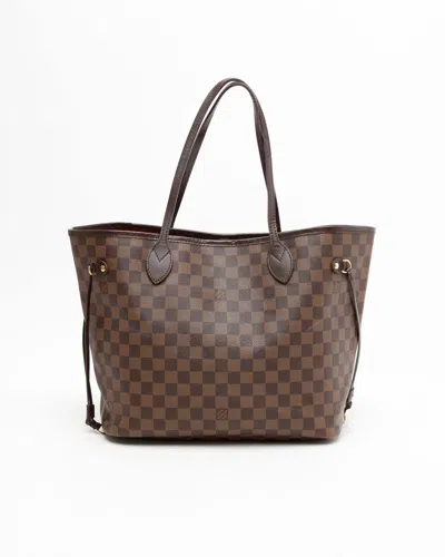 Pre-owned Louis Vuitton Damier Neverfull Mm Tote Bag In Brown