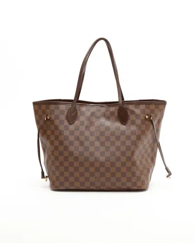 Pre-owned Louis Vuitton Damier Neverfull Mm Tote Bag In Brown
