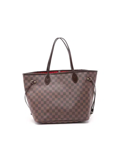 Pre-owned Louis Vuitton Damier Neverfull Mm Tote Bag In Brown