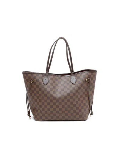Pre-owned Louis Vuitton Damier Neverfull Mm Tote Bag In Brown