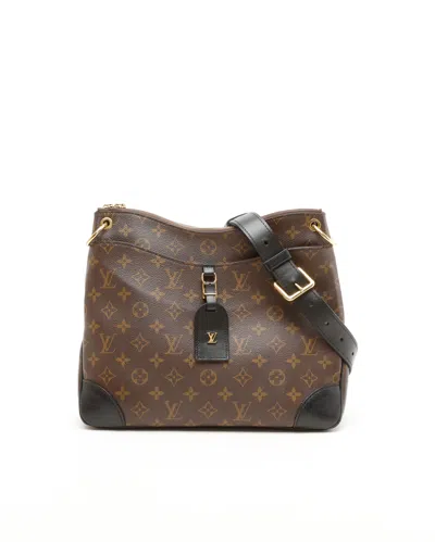 Pre-owned Louis Vuitton Damier Odeon Nm Mm Shoulder Bag In Brown