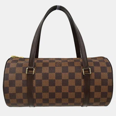 Pre-owned Louis Vuitton Damier Papillon 26 Handbag In Brown